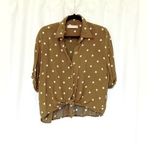 Faithful the brand blouse with tie bottom. Greet condition.